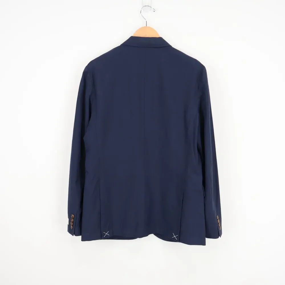 J.Crew Men's Ludlow Slim Fit Unstructured Suit Jacket Linen Blend Navy 39R NWT